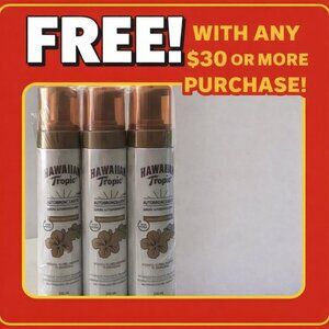 3 Hawaiian Tropic Sunless Self-Tanning Foam EXPRESS Tan ...SPANISH LABEL ...